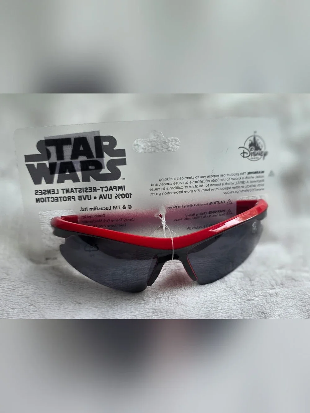 NWT Disney - Star Wars Kids Red Frame Sunglasses with Black Lenses